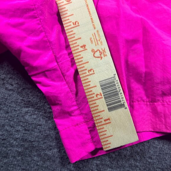 Vintage Original 1980s 1990s PACIFIC CONNECTIONS Basic Nylon Neon Pink Shorts M - Picture 6 of 6